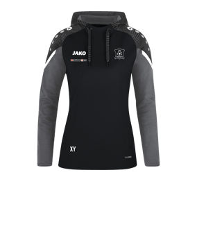 JAKO Performance Hoody Damen Schwarz Grau F804