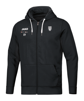 JAKO Base Kapuzenjacke Kids Schwarz F08