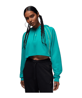Jordan Crop Fleece Women Hoody Damen Blau F010 - blau