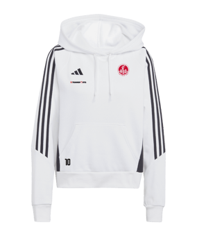 adidas Tiro 24 Hoody Damen Weiss Schwarz