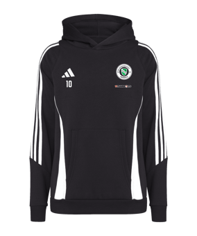 adidas Tiro 24 Hoody Kids Schwarz Weiss