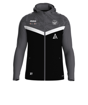 JAKO Iconic Kapuzenjacke Schwarz F801