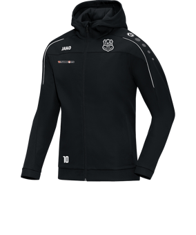 JAKO Classico Kapuzenjacke Schwarz F08