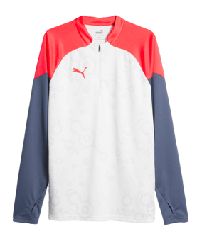 PUMA individualCUP HalfZip Sweatshirt Weiss F53 - weiss