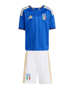 adidas Italien Trikot Set Home WM 2026 Kids Blau - blau