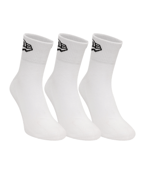New Era Flag Ankle 3Pk Socken Weiß - weiss