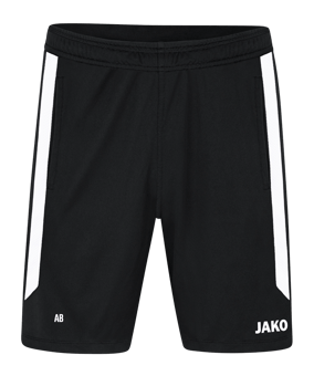 JAKO Power Short Kids Schwarz Weiss F802