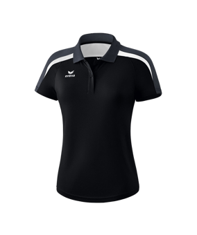 Erima Liga 2.0 Poloshirt Damen Schwarz Weiss Grau - schwarz