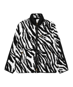 Stan Ray High Pile Fleece Jacke Schwarz Weiss - schwarz