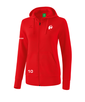 Erima Basic Kapuzenjacke Damen Rot