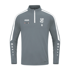 JAKO Power Sweatshirt Grau Weiss F840