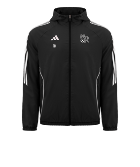 Veste coupe-vent adidas Tiro 24 noire blanche 