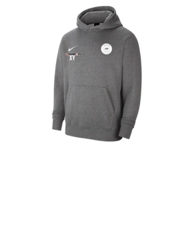 Nike Park 20 Fleece Hoody Kids Grau Weiss F071