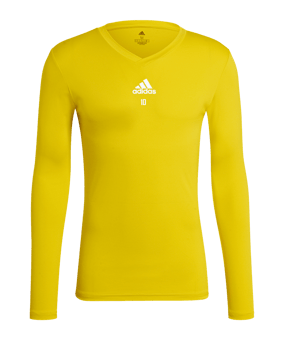T-shirt à manches longues adidas Team Base jaune 