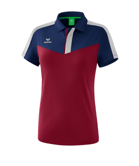 Erima Squad Poloshirt Damen Blau Rot - blau