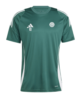 adidas Tiro 24 Trikot Dunkelgrün Weiss