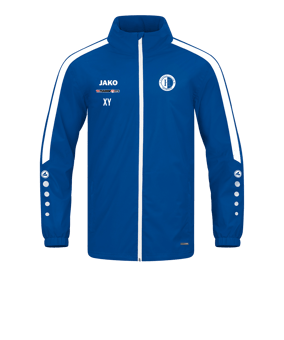 JAKO Power Allwetterjacke Blau Weiss F400