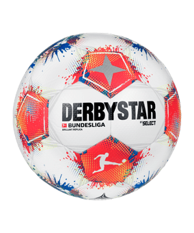 Derbystar Bundesliga Brillant Replica v25 Trainingsball Weiß - weiss