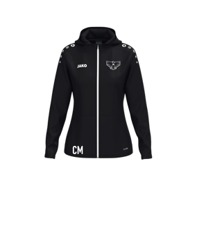 JAKO One Kapuzenjacke Damen Schwarz F800