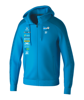 Erima EVO STAR Kapuzenjacke Kids Blau