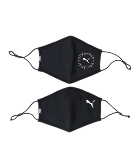 PUMA Face Mask (Set of 2) 2.0 Gesichtsmaske F01 - schwarz