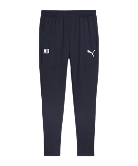 PUMA teamGOAL Slim Trainingshose Blau Weiss F06