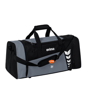 Erima Six Wings Sporttasche Gr. S Grau Schwarz