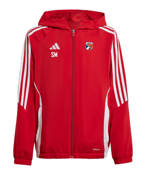 adidas Tiro 24 Windbreaker Kids Rot Weiss