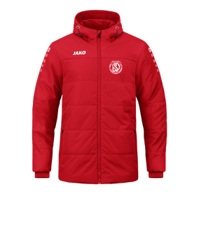 JAKO Team Coach Kapuzenjacke Rot F100