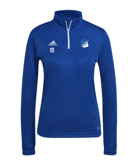 adidas Entrada 22 HalfZip Sweatshirt Damen Blau