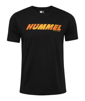 Hummel Graphic Bold Logo T-Shirt Schwarz F2001 - schwarz