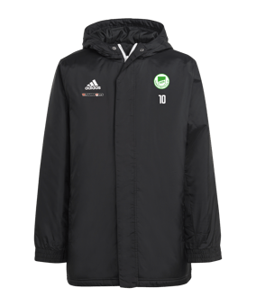 adidas Entrada 22 Stadium Jacke Kids Schwarz