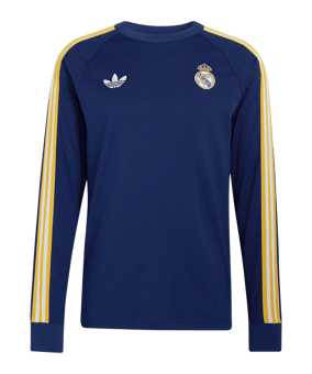 adidas Real Madrid Originals Longsleeve Blau - blau