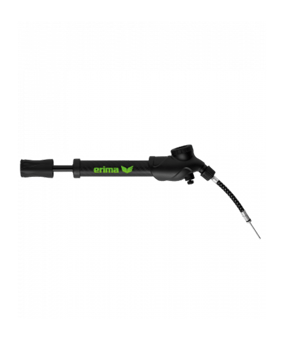 Erima Ballpumpe mit Luftdruckmesser Schwarz - schwarz