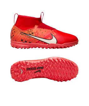 Nike Air Zoom Mercurial Superfly IX Academy TF Dream Speed 7 Kids Rot Weiss Orange F600 - rot