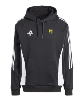 Sweat à capuche coton adidas Tiro 24 noir blanc 