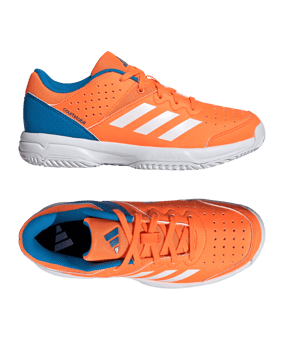 adidas Court Stabil Shoes Orange - weiss