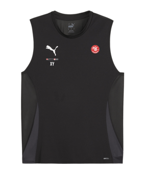PUMA teamGOAL Tanktop Schwarz Weiss F03