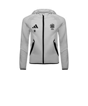 adidas Tiro Travel Hoody Kids Grau