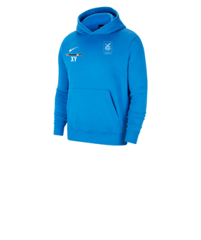 Nike Park 20 Fleece Hoody Kids Blau Weiss F463