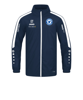 JAKO Power Allwetterjacke Blau Weiss F900