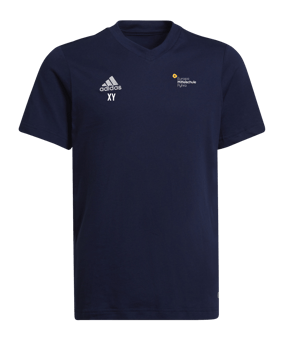 adidas Entrada 22 T-Shirt Kids Blau