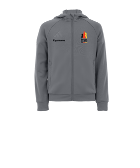 adidas Tiro 25 Travel Kapuzenjacke Kids Grau