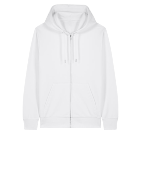 11tsmerch Merch Connector 2.0 Zip Sweatjacke Weiß | #backprint