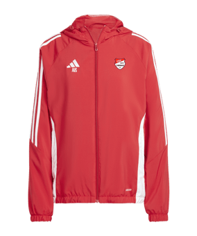 adidas Tiro 24 Windbreaker Damen Rot Weiss