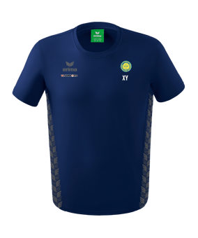 Erima Team Essential T-Shirt Dunkelblau Grau