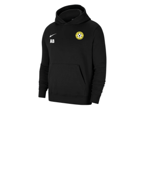 Nike Park 20 Fleece Hoody Kids Schwarz Weiss F010