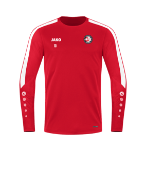 Sweatshirt JAKO Power rouge blanc F100 