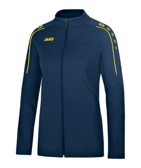 JAKO Classico Freizeitjacke Damen Blau Gelb F42 - blau