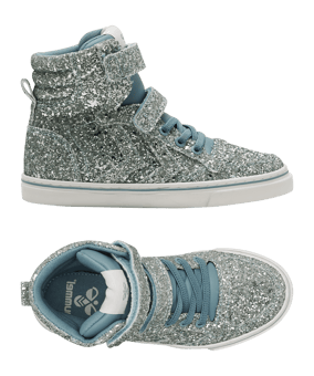 Hummel Slimmer Stadil Glitter Sneaker Kids Blau F7135 - blau